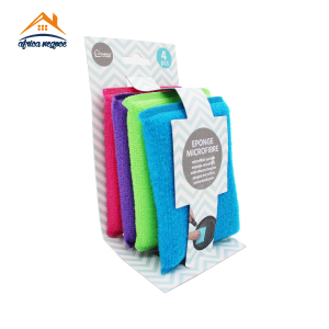 SET 4 EPONGES MICROFIBRE COLORE 26390