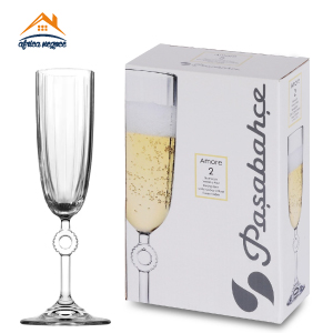 C2 VERRES A PIED AMORE FLUTE 150CC 440313  PASABAHCE