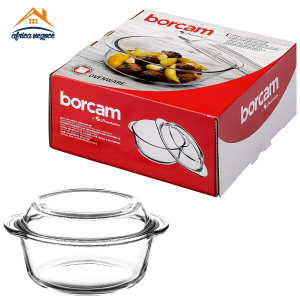 PLAT FOUR COCOTTE BORCAM A/C EN VERRE 1500CC GB 59023 PASABAHCE/4