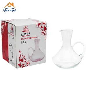 CARAFE CHANTI LUXUS H 24CM 1.7L  MG GLASS/6