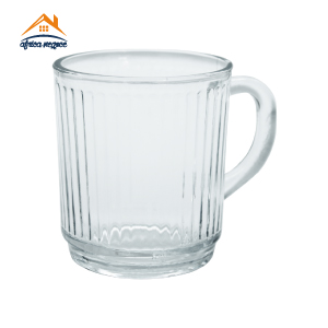 CHOPE NEWCOFFE MUG 25CL LINES  MG GLASS 48