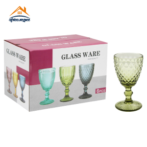 C6 VERRES A PIED JUS PM ESCORIAL DIAMOND GREEN 3154-6 8