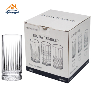 C4 VERRE A EAU ELUSIA FH 300 ML  FRANCE HOME MG GLASS/6