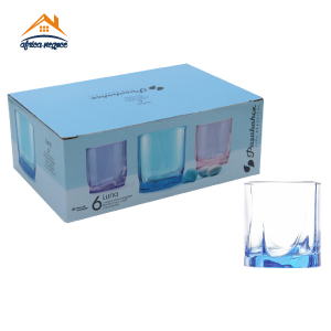 C6 VERRES LUNA BLEU TURQUOISE FB 42338 PASABAHCE