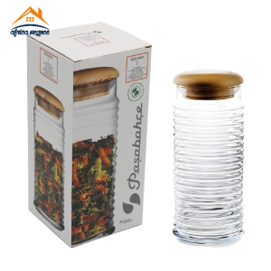 POT DE CONSERVATION A/C BOIS BABYLON  1.5L 43183 PASABAHCE