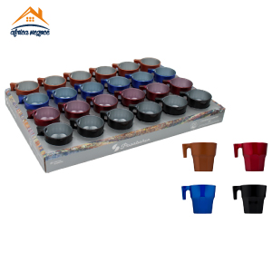 TASSE CASABLANCA METALICA ASSORTIES 7CL 96659 PRESENTOIRE PASABAHCE
