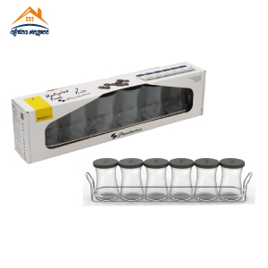 C6 POT A EPICES A/C GRIS SPICE RACK ZEST GB 42361 PASABAHCE