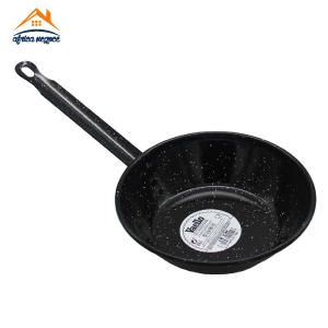 POELLE EMAILLE 18CM A/MANCHE 0718 VAELLO