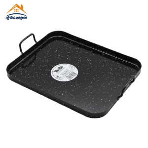 PLATEAU DE PRESENTATION RECTANGULAIRE EMAILLE A/2 ANSES 25*20CM REF 6425