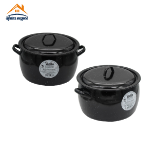 MARMITE EMAILLEE PROFONDE MOUCHETE 24CM REF 8224 VAELLO