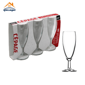 C3 VERRES A PIED FLUTE BANQUET CEPAGE 15.2CL 44455 PASABAHCE