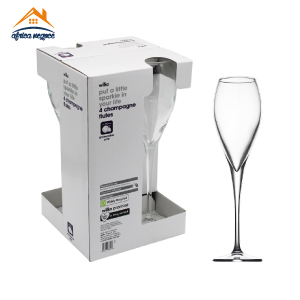 C4 VERRES A PIED FLUTE MONTECARLO 225CC MORRISON 440157 PASABAHCE