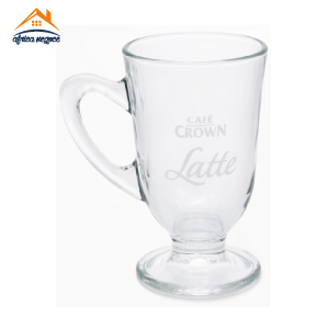 TASSE A CAFE IMPRIME LATTE CROWN 55621 PASABAHCE