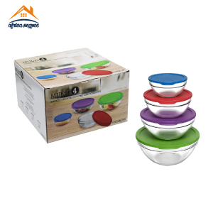SET 4 SALADIER EMPILABES CHEF A/C COLORE SNACK SET 97268 PASABAAHCE