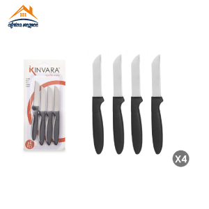 SET 4 COUTEAUX A EPLUCHER NOIRS 86892 KINVARA