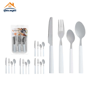 MENAGERE 16 PCS BLANCHE + RANGE COUVERTS 86911 KINVARA